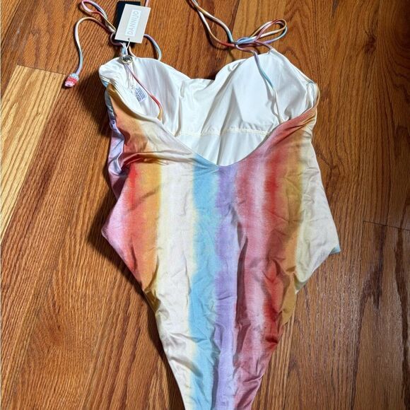 DANNIJO Red and Orange One-Piece Swimsuit with Adjustable Straps - Picture 2 of 5